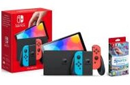 Konsola Nintendo Switch OLED 64GB Czerwono-niebieski + Switch Sports