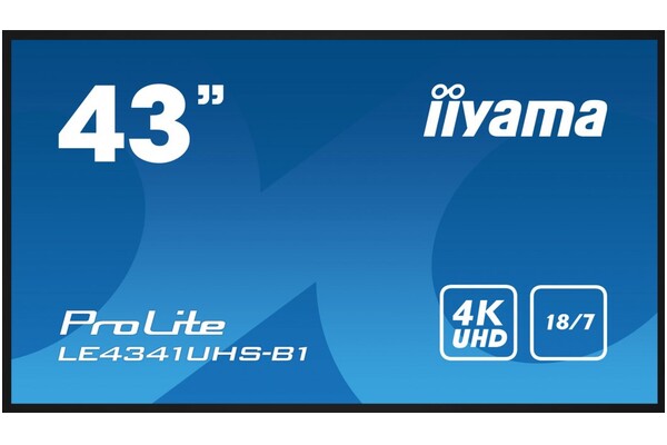 Monitor 42.5" IIYAMA LE4341UHS-B1 czarny
