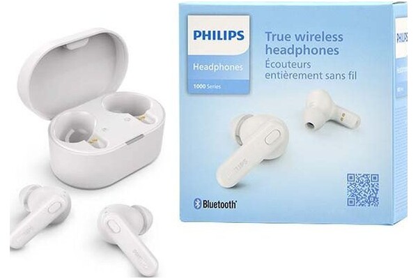 Słuchawki Philips TAT1108WT00 Dokanałowe Bezprzewodowe biały