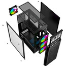 Obudowa PC Gembird CCCFC400X Fornax 400X Midi Tower czarny