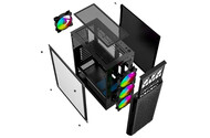 Obudowa PC Gembird CCCFC400X Fornax 400X Midi Tower czarny