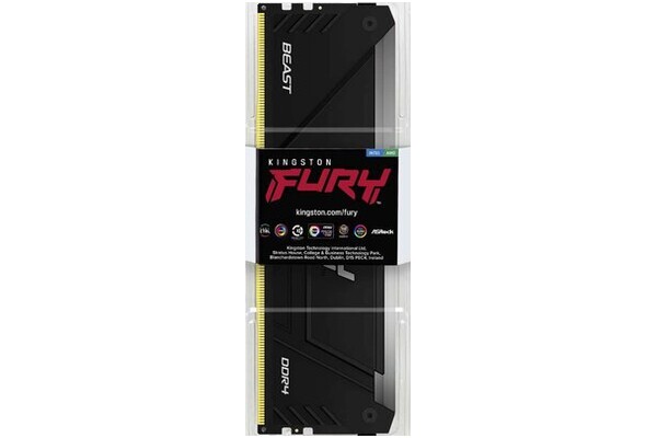 Pamięć RAM Kingston Fury Beast RGB 32GB DDR4 3200MHz Z radiatorem 1.35V 16CL