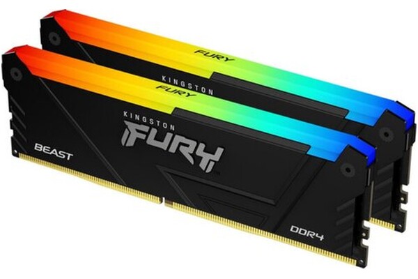 Pamięć RAM Kingston Fury Beast RGB 16GB DDR4 3200MHz Z radiatorem 1.35V 16CL