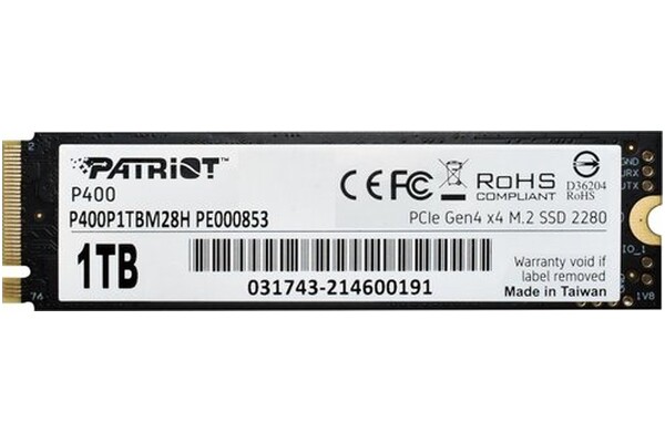 Dysk wewnętrzny Patriot P400 SSD M.2 NVMe 1TB