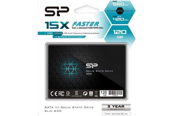 Dysk wewnętrzny Silicon Power S55 SSD SATA (2.5") 120GB