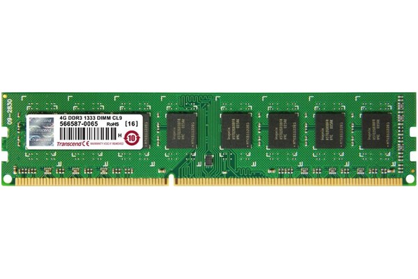 Pamięć RAM Transcend JetRam 4GB DDR3 1333MHz 1.5V 9CL