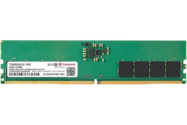 Pamięć RAM Transcend JetRam 16GB DDR5 4800MHz 1.1V 40CL