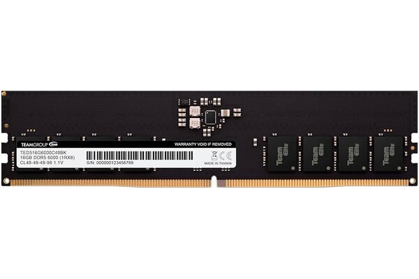 Pamięć RAM TeamGroup Elite 16GB DDR5 6000MHz 1.1V 48CL