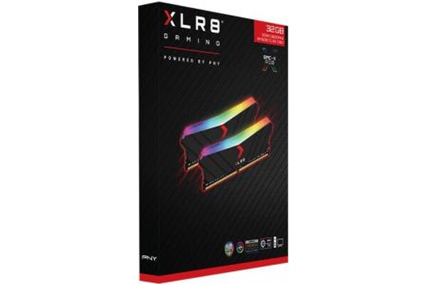 Pamięć RAM PNY XLR8 Epic-X Gaming RGB 32GB DDR4 3600MHz Z radiatorem 1.35V 18CL
