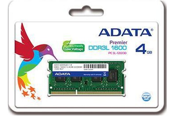 Pamięć RAM Adata Premier 4GB DDR3L 1600MHz 1.35V 11CL