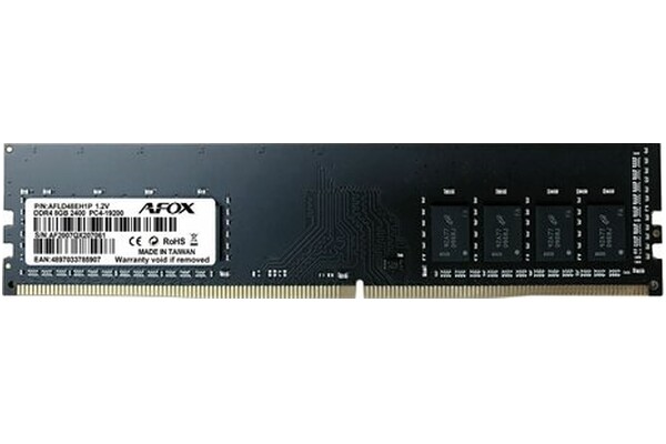 Pamięć RAM AFOX AFLD48EH1P 8GB DDR4 2400MHz 1.2V 17CL