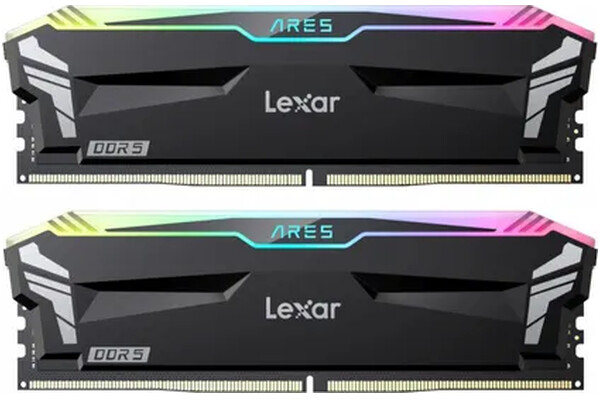 Pamięć RAM Lexar Ares Black RGB 32GB DDR5 6000MHz Z radiatorem 1.35V 30CL