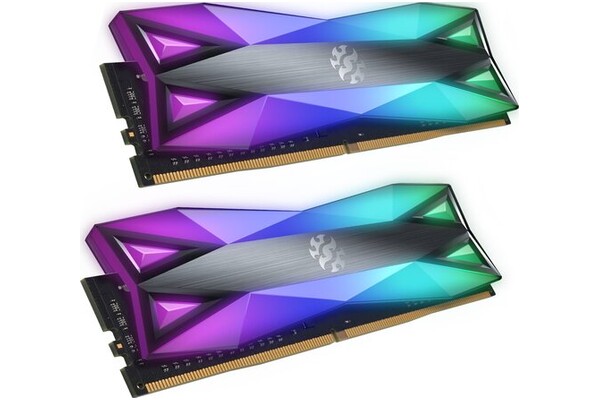 Pamięć RAM XPG ADATA Spectrix D60 RGB 16GB DDR4 3600MHz Z radiatorem 1.2V 18CL