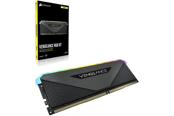 Pamięć RAM CORSAIR Vengeance RGB RT 16GB DDR4 3600MHz Z radiatorem 1.35V 18CL