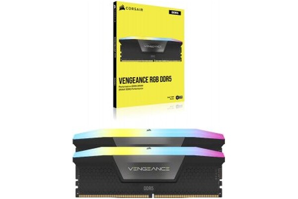 Pamięć RAM CORSAIR Vengeance RGB 64GB DDR5 6600MHz Z radiatorem 1.4V 32CL