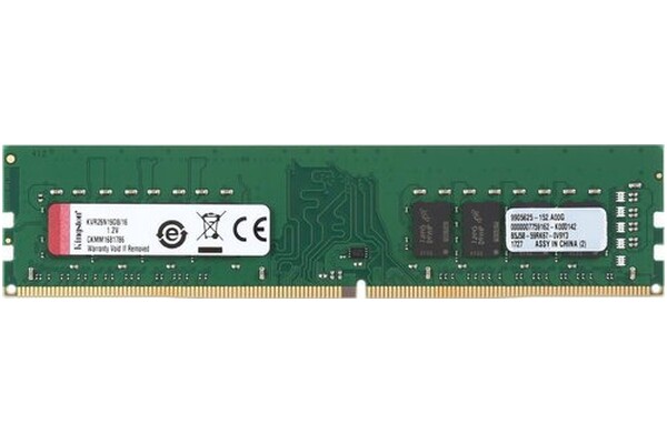 Pamięć RAM Kingston KVR26N19D816 16GB DDR4 2666MHz 1.2V 19CL