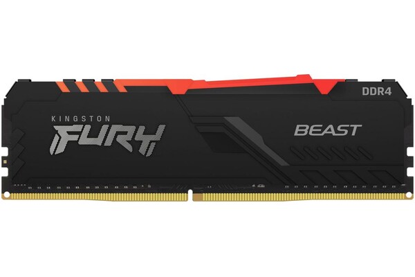Pamięć RAM Kingston Fury Beast RGB KF430C15BBA8 8GB DDR4 3000MHz Z radiatorem 1.35V 15CL