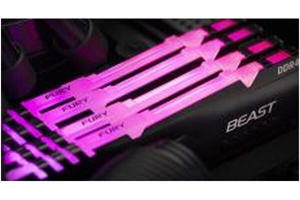 Pamięć RAM Kingston Fury Beast RGB KF430C15BBA8 8GB DDR4 3000MHz Z radiatorem 1.35V 15CL