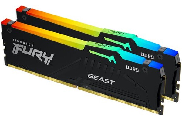 Pamięć RAM Kingston Fury Beast RGB 32GB DDR5 6000MHz Z radiatorem 1.1V 40CL