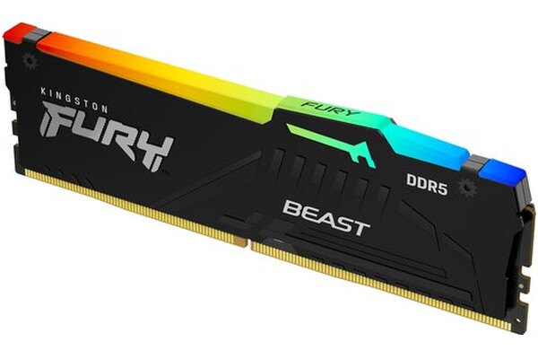 Pamięć RAM Kingston Fury Beast RGB 8GB DDR5 5600MHz Z radiatorem 1.25V 40CL