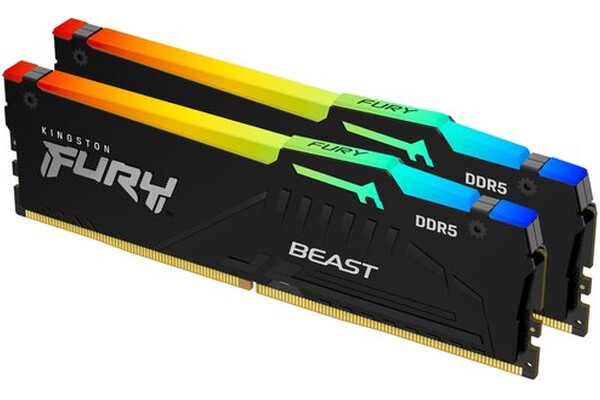 Pamięć RAM Kingston Fury Beast RGB 16GB DDR5 5600MHz Z radiatorem 1.25V 40CL