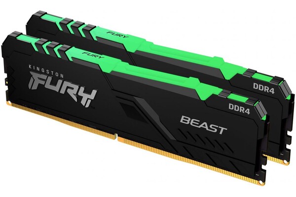 Pamięć RAM Kingston Fury Beast RGB KF430C16BBAK264 64GB DDR4 3000MHz Z radiatorem 1.35V 16CL