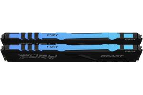 Pamięć RAM Kingston Fury Beast RGB KF430C16BBAK264 64GB DDR4 3000MHz Z radiatorem 1.35V 16CL