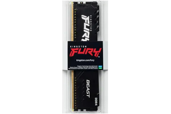 Pamięć RAM Kingston Fury Beast KF432C16BB16 16GB DDR4 3200MHz Z radiatorem 1.2V 16CL