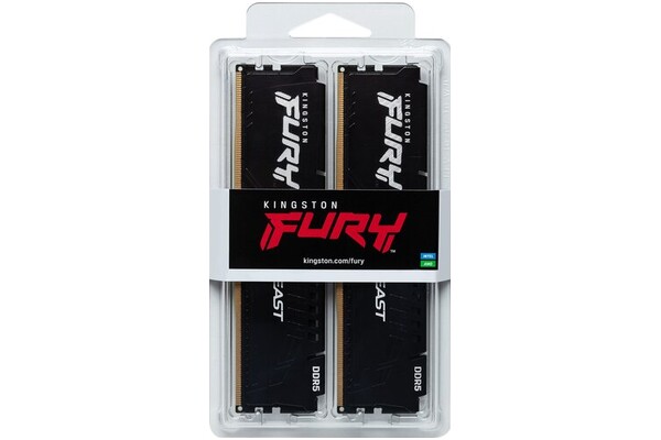 Pamięć RAM Kingston Fury Beast 64GB DDR5 6000MHz Z radiatorem 1.35V 36CL
