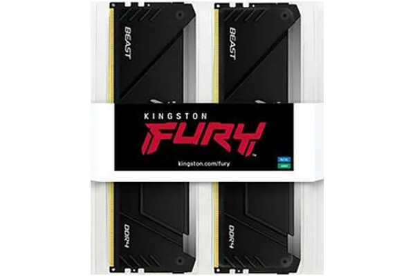 Pamięć RAM Kingston Fury Beast RGB KF436C18BB2AK264 64GB DDR4 3600MHz Z radiatorem 1.35V 18CL