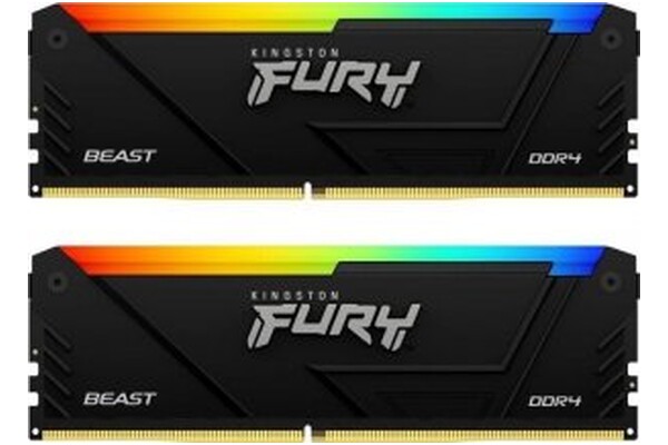 Pamięć RAM Kingston Fury Beast RGB KF432C16BB2AK232 32GB DDR4 3200MHz Z radiatorem 1.35V 16CL