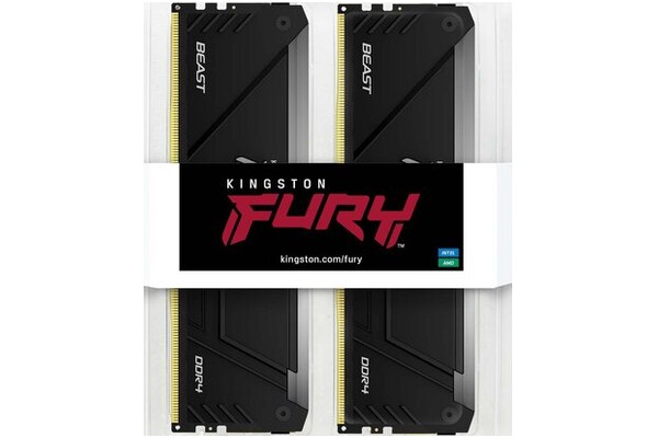 Pamięć RAM Kingston Fury Beast RGB 32GB DDR4 3600MHz Z radiatorem 1.35V 18CL