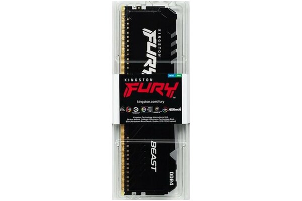 Pamięć RAM Kingston Fury Beast RGB 8GB DDR4 3600MHz Z radiatorem 1.35V 17CL