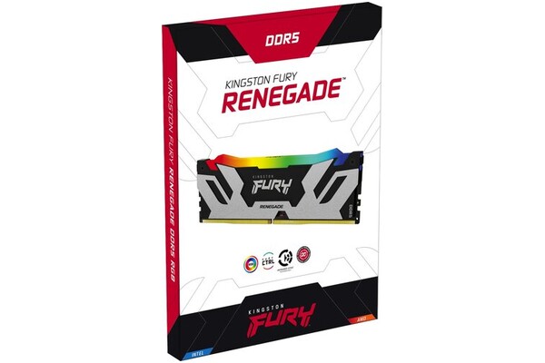 Pamięć RAM Kingston Fury Renegade RGB 16GB DDR5 6400MHz Z radiatorem 1.35V 32CL