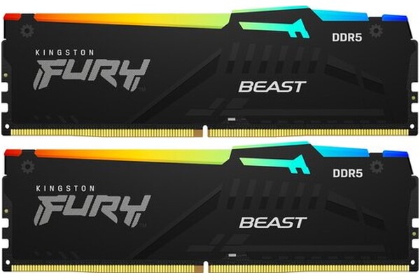 Pamięć RAM Kingston Fury Beast RGB 32GB DDR5 5600MHz Z radiatorem 1.35V 36CL