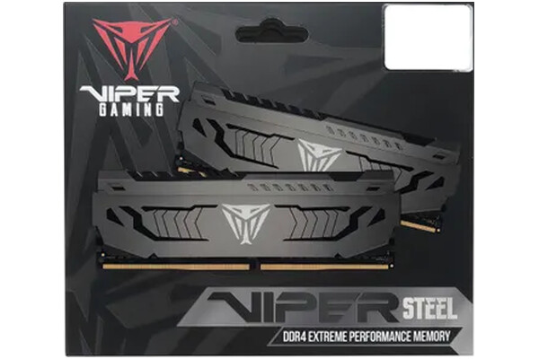 Pamięć RAM Patriot Viper Steel Grey 16GB DDR4 3200MHz Z radiatorem 1.35V 16CL