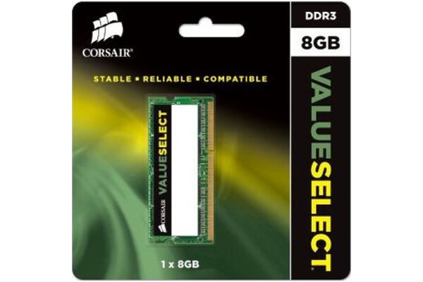 Pamięć RAM CORSAIR ValueSelect 8GB DDR3L 1333MHz 1.35V 9CL