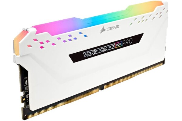 Pamięć RAM CORSAIR Vengeance RGB Pro White 16GB DDR4 3200MHz Z radiatorem 1.35V 16CL