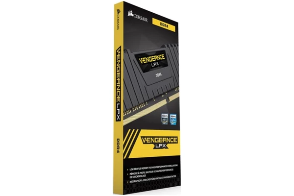 Pamięć RAM CORSAIR Vengeance LPX Black 8GB DDR4 3000MHz Z radiatorem 1.35V 16CL