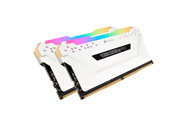 Pamięć RAM CORSAIR Vengeance RGB White 16GB DDR4 3200MHz Z radiatorem 16CL