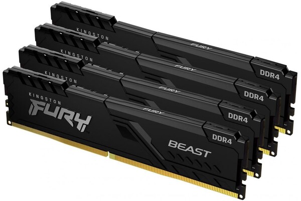 Pamięć RAM Kingston Fury Beast KF432C16BBK432 32GB DDR4 3200MHz Z radiatorem 1.35V 16CL