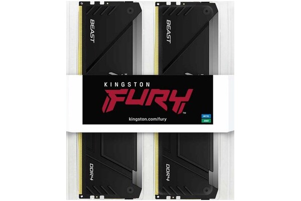 Pamięć RAM Kingston Fury Beast RGB 64GB DDR4 3600MHz Z radiatorem 1.35V 18CL