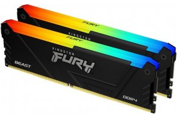 Pamięć RAM Kingston Fury Beast RGB KF426C16BB12AK232 32GB DDR4 2666MHz Z radiatorem 1.2V 16CL