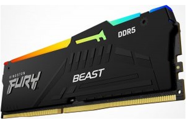 Pamięć RAM Kingston Fury Beast RGB 16GB DDR5 6400MHz Z radiatorem 1.4V 32CL