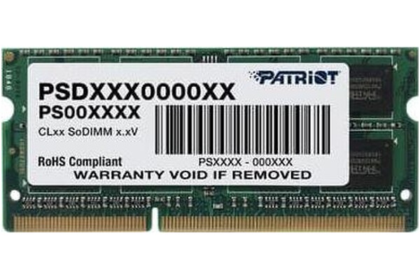 Pamięć RAM Patriot Signaturee 4GB DDR3L 1600MHz 1.35V 11CL