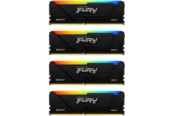 Pamięć RAM Kingston Fury Beast RGB KF432C16BB12AK464 64GB DDR4 3200MHz Z radiatorem 1.35V 16CL