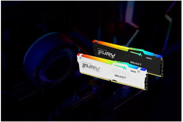 Pamięć RAM Kingston Fury Beast RGB 64GB DDR5 5200MHz Z radiatorem 1.25V 36CL