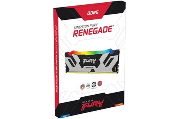 Pamięć RAM Kingston Fury Renegade RGB 96GB DDR5 6400MHz Z radiatorem 1.4V 32CL