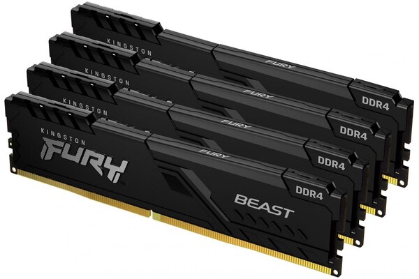 Pamięć RAM Kingston Fury Beast KF432C16BBK464 64GB DDR4 3200MHz Z radiatorem 1.35V 16CL