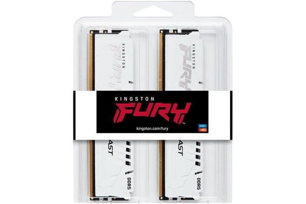 Pamięć RAM Kingston Fury White Beast 64GB DDR5 5600MHz Z radiatorem 1.25V 40CL